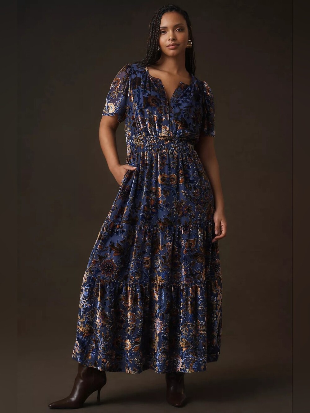 The Somerset Maxi Dress: Velvet Edition Size Medium